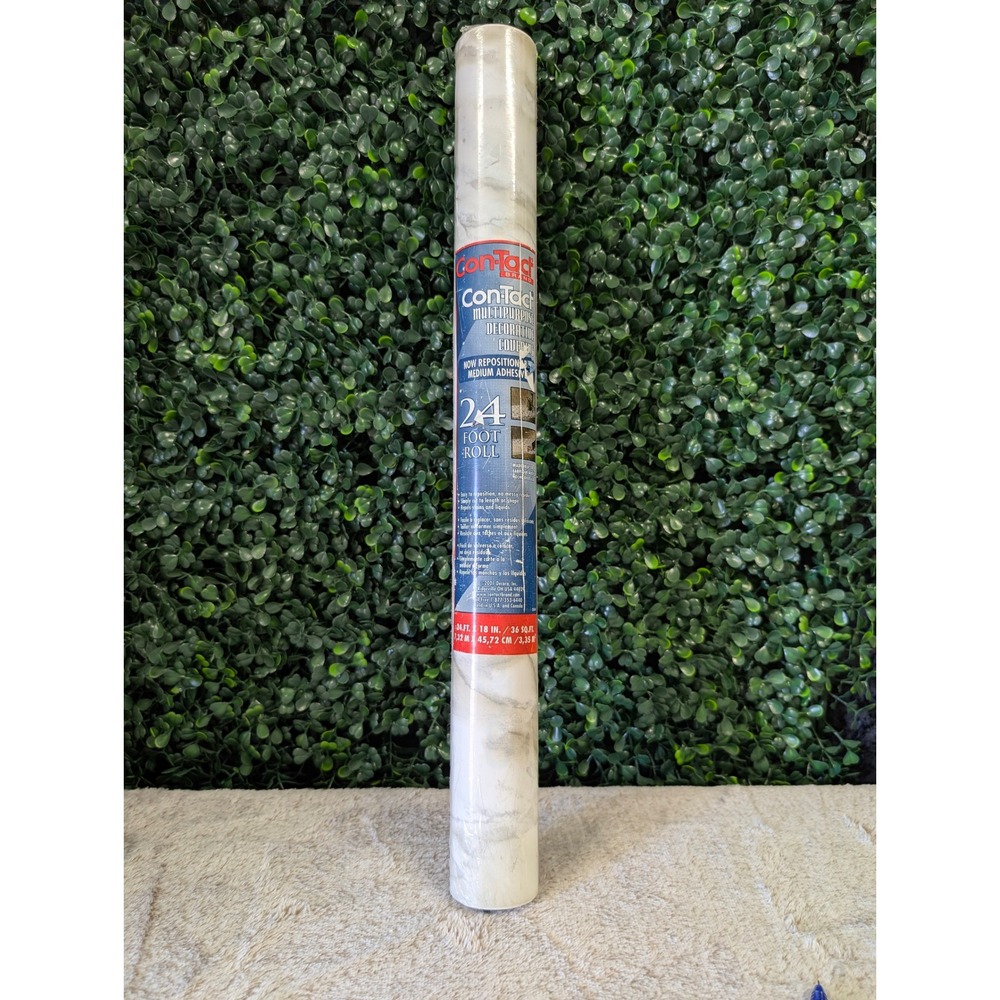 Con-Tact Brand Marble Decorative Covering 24Ft Roll Self Adhesive Y2K